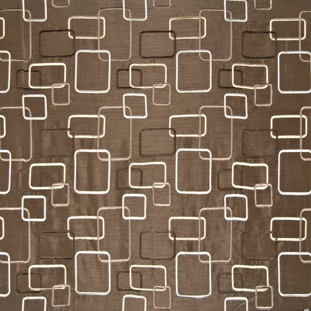 Outline Chocolate by Kasmir Fabric 1369 CHINA 30,000 Wyzenbeek Double Rubs H: 11 5/8 inches, V:11 6/8 inches 54 - Fabric Carolina - Kasmir