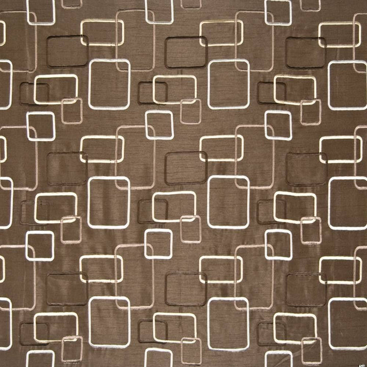 Outline Chocolate by Kasmir Fabric 1369 CHINA 30,000 Wyzenbeek Double Rubs H: 11 5/8 inches, V:11 6/8 inches 54 - Fabric Carolina - Kasmir