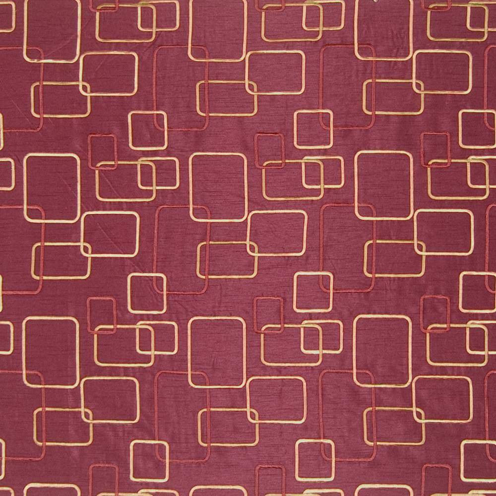 Outline Merlot by Kasmir Fabric 1367 CHINA 30,000 Wyzenbeek Double Rubs H: 11 5/8 inches, V:11 6/8 inches 54 - Fabric Carolina - Kasmir