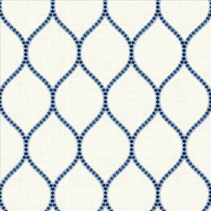 Overlay Navy by Kasmir Fabric 1463 52% Cotton
26% Rayon
18% Polyester
4% Linen
 INDIA 50,000 Wyzenbeek Double Rubs </p><p>Repeat: Horizontal: 4 2/8 inches and Vertical: 7 6/8 inches 52 - Fabric Carolina -