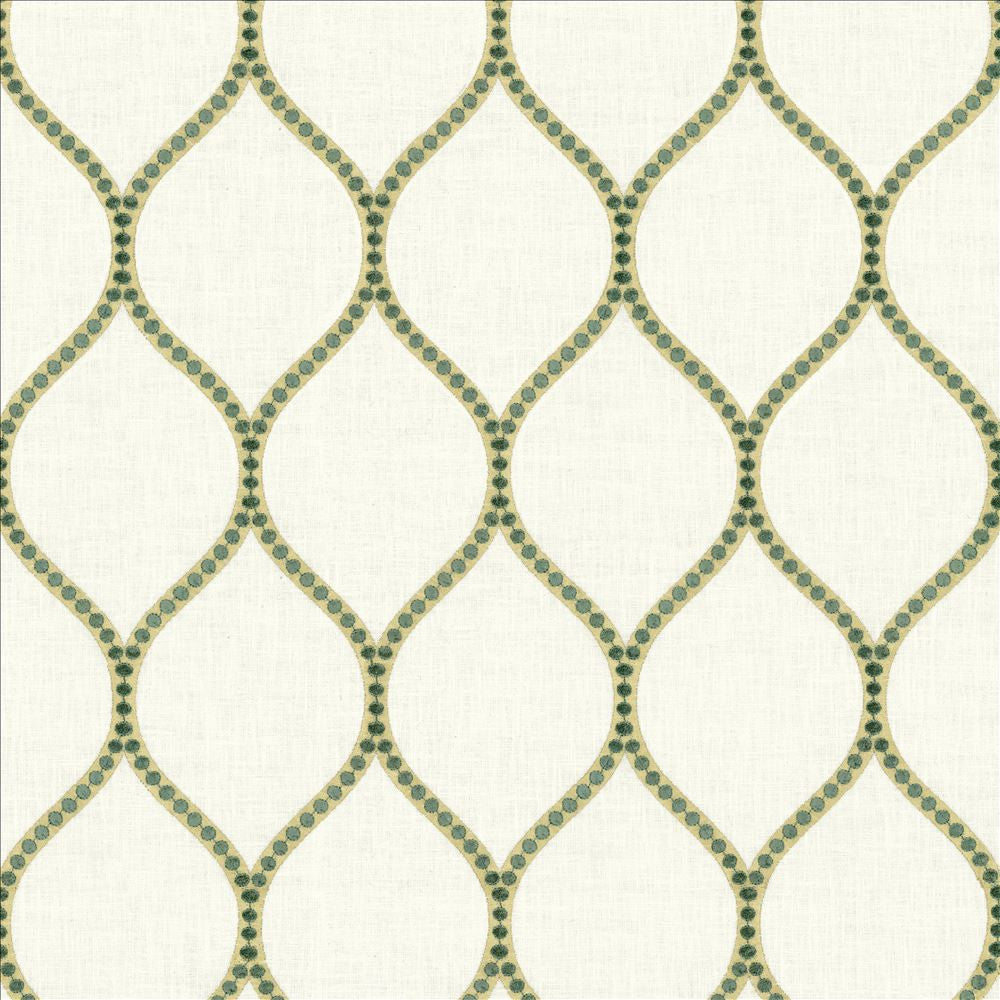 Overlay Teal by Kasmir Fabric 1464 52% Cotton
26% Rayon
18% Polyester
4% Linen
 INDIA 50,000 Wyzenbeek Double Rubs </p><p>Repeat: Horizontal: 4 2/8 inches and Vertical: 7 6/8 inches 52 - Fabric Carolina -