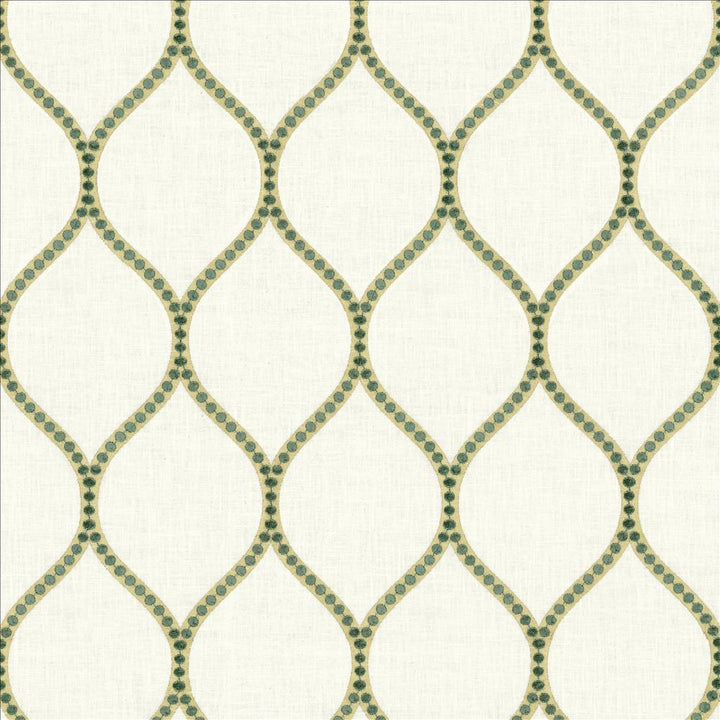 Overlay Teal by Kasmir Fabric 1464 52% Cotton
26% Rayon
18% Polyester
4% Linen
 INDIA 50,000 Wyzenbeek Double Rubs </p><p>Repeat: Horizontal: 4 2/8 inches and Vertical: 7 6/8 inches 52 - Fabric Carolina -
