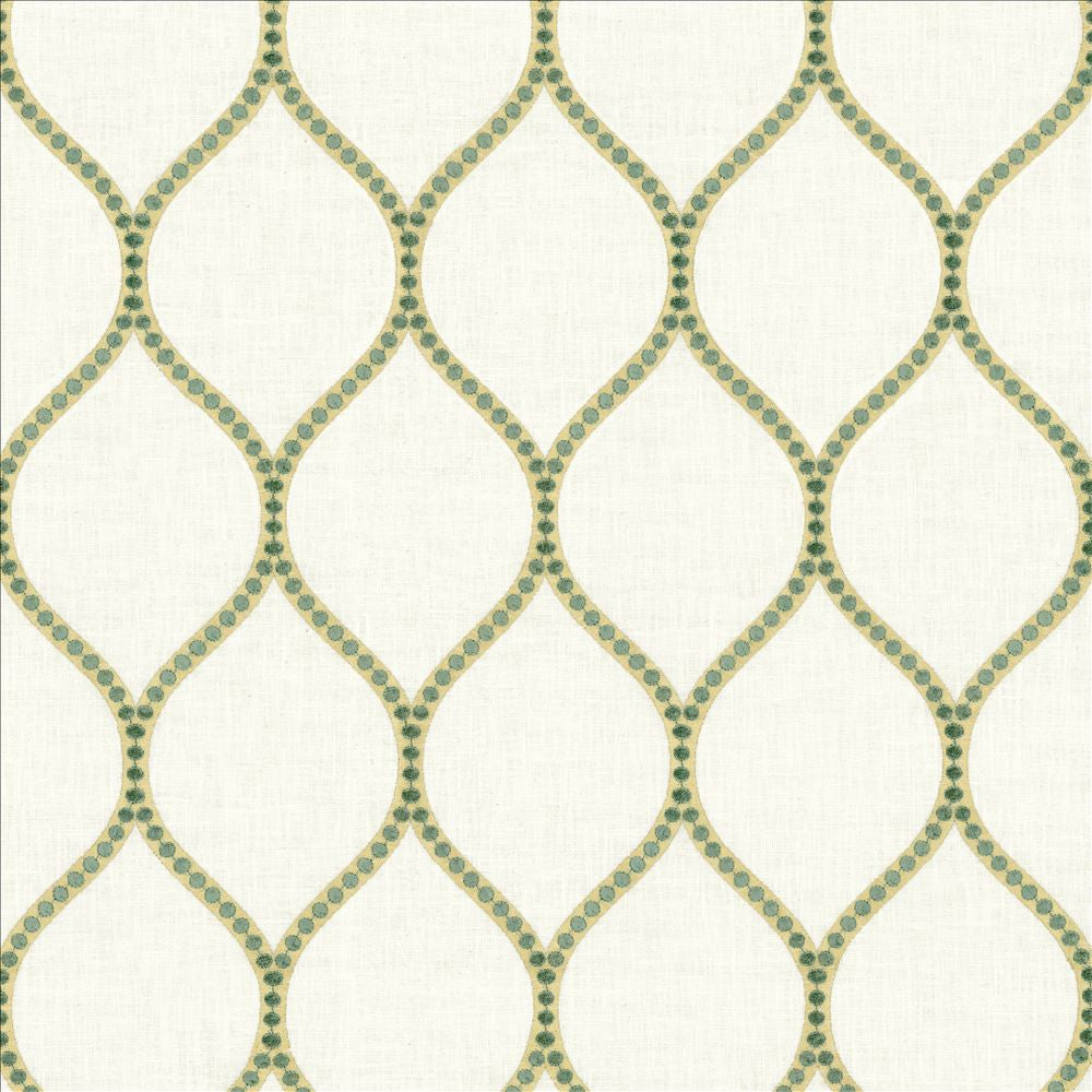 Overlay Teal by Kasmir Fabric 1464 52% Cotton
26% Rayon
18% Polyester
4% Linen
 INDIA </p><p>Repeat: Horizontal: 4 2/8 inches and Vertical: 7 6/8 inches 54 - Fabric Carolina -