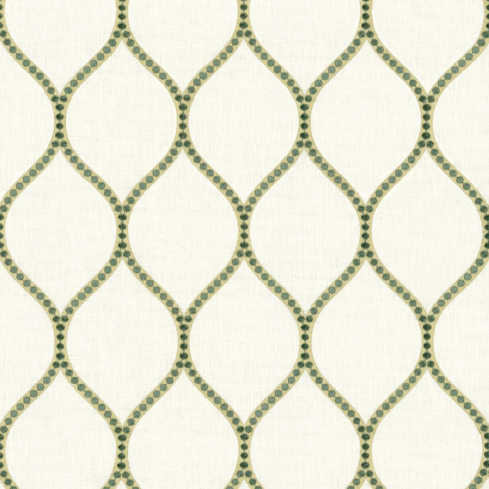 Overlay Teal by Kasmir Fabric 1464 52% Cotton
26% Rayon
18% Polyester
4% Linen
 INDIA </p><p>Repeat: Horizontal: 4 2/8 inches and Vertical: 7 6/8 inches 52 - Fabric Carolina -