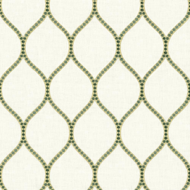 Overlay Teal by Kasmir Fabric 1464 52% Cotton
26% Rayon
18% Polyester
4% Linen
 INDIA </p><p>Repeat: Horizontal: 4 2/8 inches and Vertical: 7 6/8 inches 52 - Fabric Carolina -