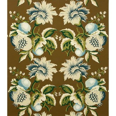 Jessup Paper Sepia/Indigo by Lee Jofa Wallcovering