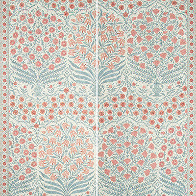 Sameera Paper Red/Blue by Lee Jofa Wallcovering