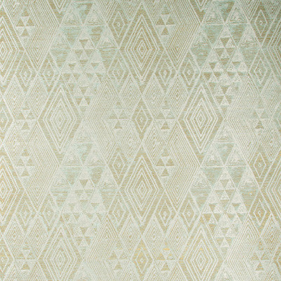 Marula Paper Aqua/Gold by Lee Jofa Wallcovering
