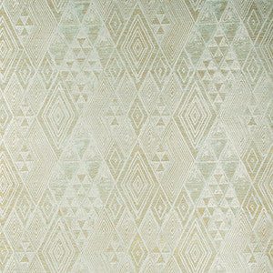 Marula Paper Aqua/Gold by Lee Jofa Wallcovering
