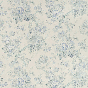 Garden Roses Wp Aqua/Blue by Lee Jofa Wallcovering