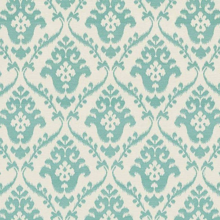 Padoba Ikat Mermaid by Kasmir Fabric 1420 100% Polyester CHINA 10,000 Wyzenbeek Double Rubs Horizontal: 15 inches and Vertical: 16 4/8 inches 54 - Fabric Carolina -