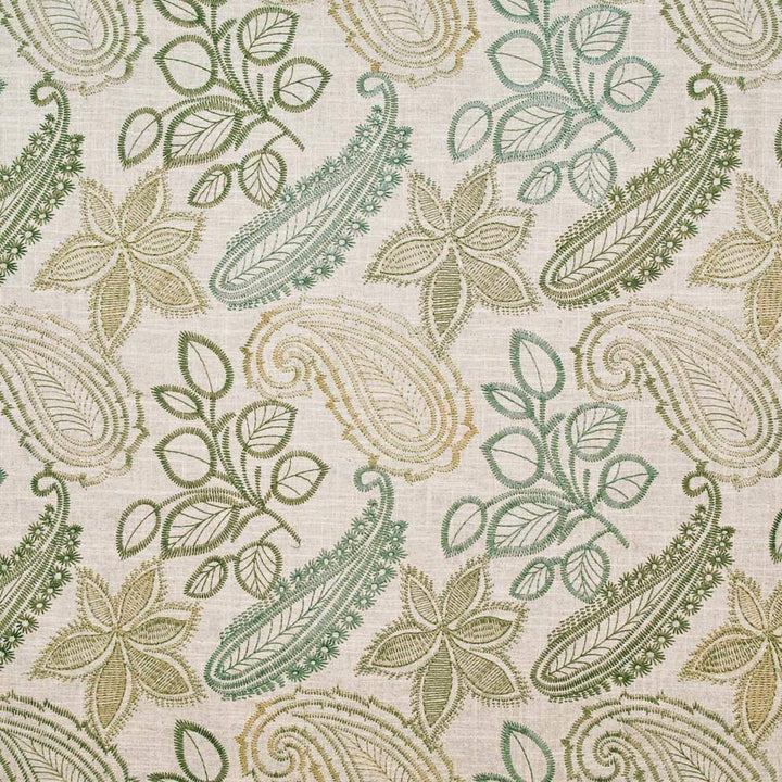 Padonia Paisley River Rock by Kasmir Fabric 1398 CHINA 12,000 Wyzenbeek Double Rubs H: 26 inches, V:15 6/8 inches 54 - Fabric Carolina - Kasmir