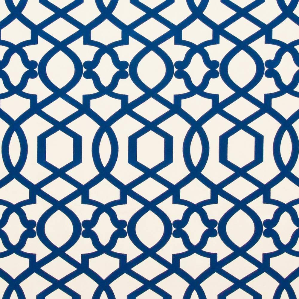 Padonia Trellis Aegean by Kasmir Fabric 1401 CHINA 51,000 Wyzenbeek Double Rubs H: 6 6/8 inches, V:12 5/8 inches 54 - Fabric Carolina - Kasmir