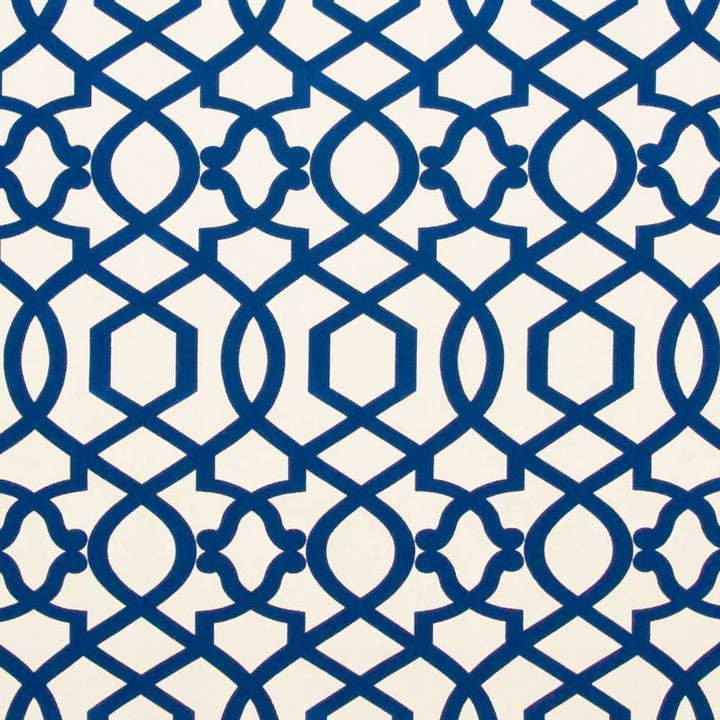 Padonia Trellis Aegean  by Kasmir Fabric See sample 100% Cotton
 CHINA 51,000 Wyzenbeek Double Rubs </p><p>Repeat: Horizontal: 6 6/8 inches and Vertical: 12 5/8 inches 54  - Fabric Carolina -