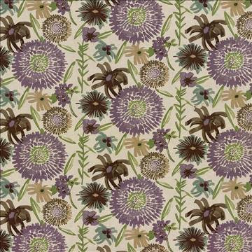 Painterly Garden Thistle by Kasmir Fabric 5080 50% Cotton 50% Linen CHINA 30,000 Martindale Cycles H: 27 inches, V: 13 4/8 inches 54 - Fabric Carolina - Kasmir