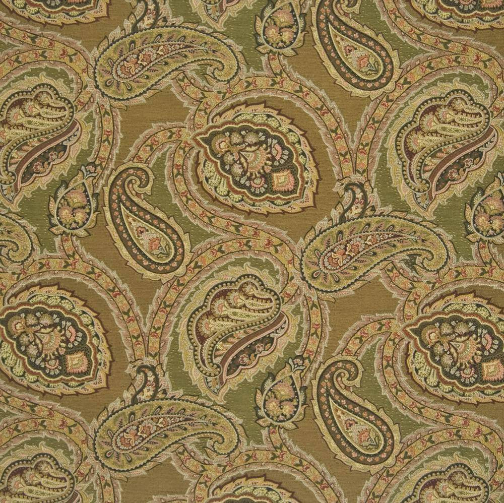 Paisley Oregano by Kasmir Fabric 1389 CHINA 9,000 Wyzenbeek Double Rubs H: 28 inches, V:25 inches 54 - 55 - Fabric Carolina - Kasmir