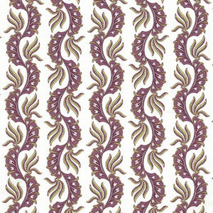 Paisley Scallop Damson by Kasmir Fabric