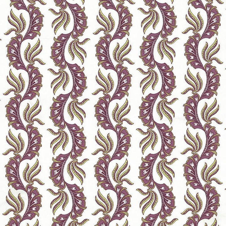 Paisley Scallop Damson by Kasmir Fabric 1427 100% Cotton
 TURKEY Not Tested </p><p>Repeat: Horizontal: 9 1/8 inches and Vertical: 6 3/8 inches 55 - Fabric Carolina -