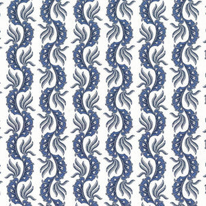 Paisley Scallop Pacific by Kasmir Fabric