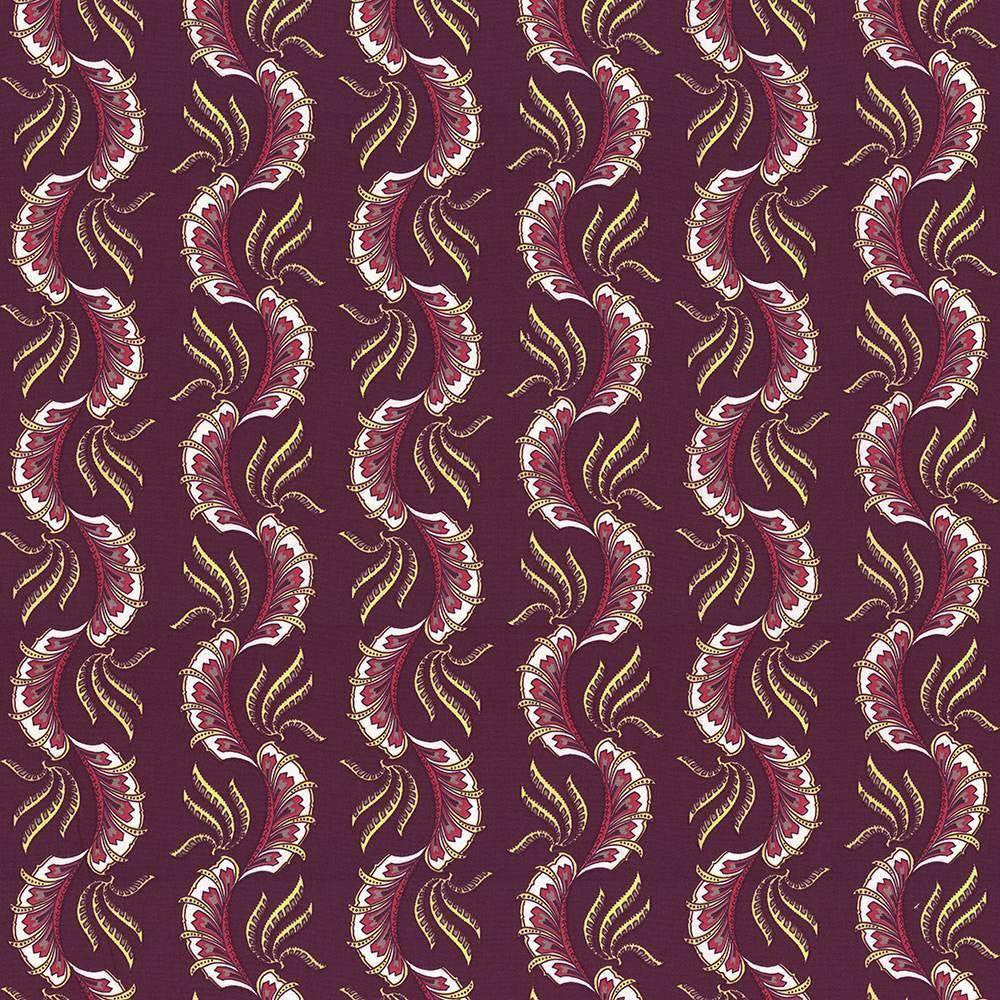 Paisley Scallop Tutti Frutti by Kasmir Fabric 1427 TURKEY Not Tested H: 9 1/8 inches, V:6 3/8 inches 55 - Fabric Carolina - Kasmir