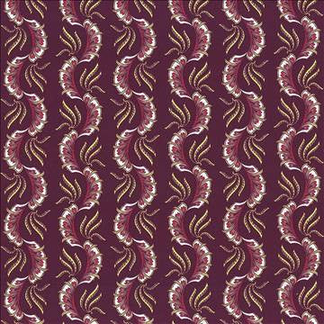 Paisley Scallop Tutti Frutti by Kasmir Fabric 1427 100% Cotton TURKEY Not Tested H: 9 1/8 inches, V: 6 3/8 inches 55 - Fabric Carolina - Kasmir