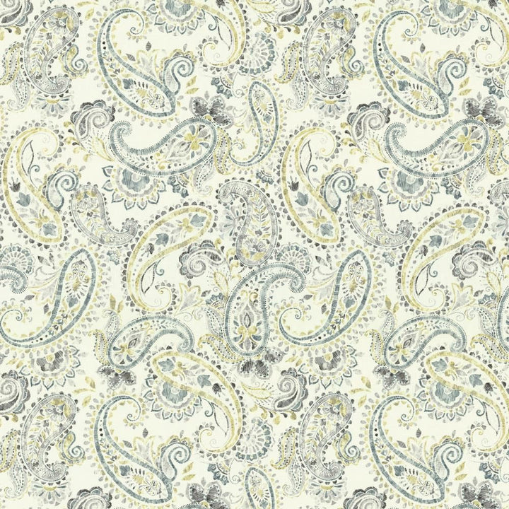 Paisley Play Surf by Kasmir Fabric 5135 100% Cotton
 SPAIN </p><p>Repeat: Horizontal: 27 inches and Vertical: 37 7/8 inches 54 - Fabric Carolina -