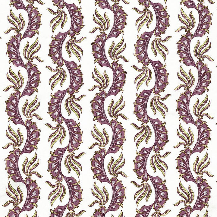 Paisley Scallop Damson by Kasmir Fabric 1427 100% Cotton
 TURKEY </p><p>Repeat: Horizontal: 9 1/8 inches and Vertical: 6 3/8 inches 55 - Fabric Carolina -