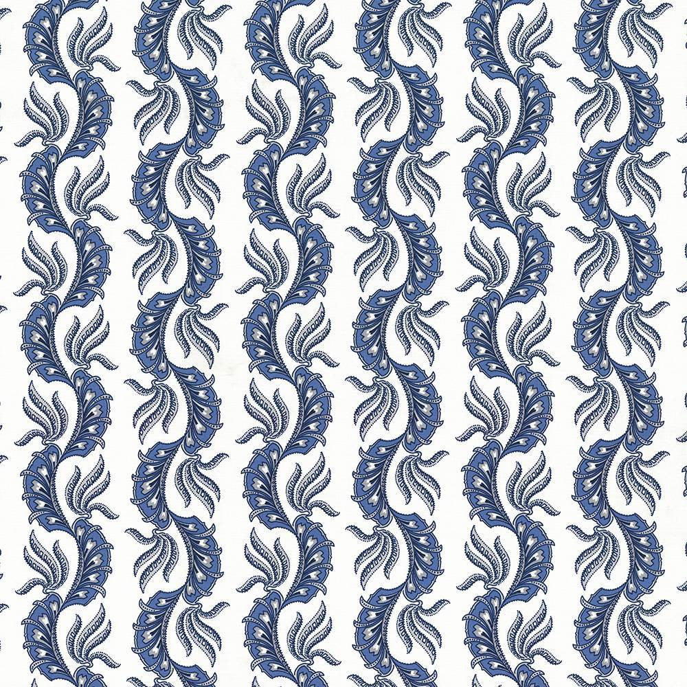 Paisley Scallop Pacific by Kasmir Fabric 1427 100% Cotton
 TURKEY </p><p>Repeat: Horizontal: 9 1/8 inches and Vertical: 6 3/8 inches 55 - Fabric Carolina -