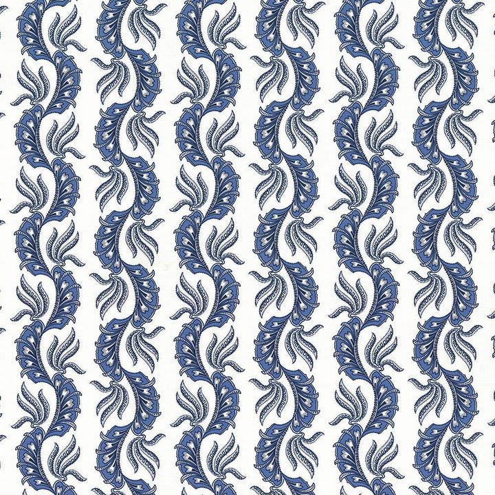 Paisley Scallop Pacific by Kasmir Fabric 1427 100% Cotton
 TURKEY </p><p>Repeat: Horizontal: 9 1/8 inches and Vertical: 6 3/8 inches 55 - Fabric Carolina -