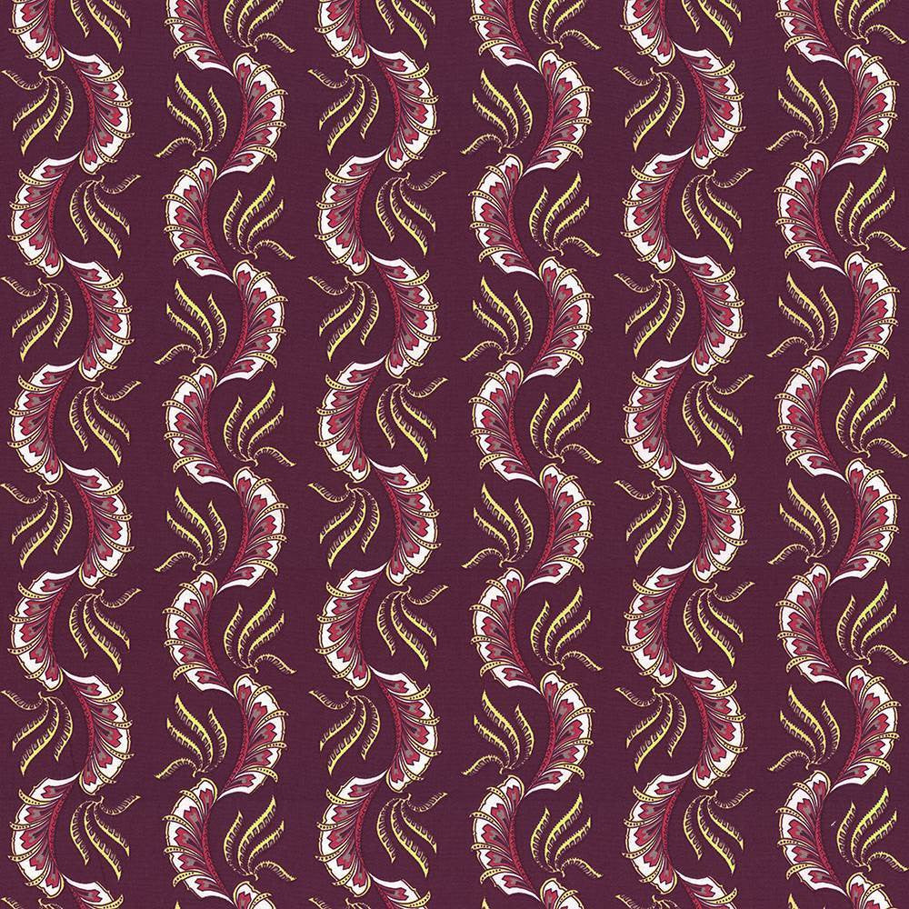 Paisley Scallop Tutti Frutti by Kasmir Fabric 1427 100% Cotton
 TURKEY </p><p>Repeat: Horizontal: 9 1/8 inches and Vertical: 6 3/8 inches 55 - Fabric Carolina -