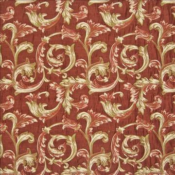 Palais Royale Rouge by Kasmir Fabric 1389 100% Polyester CHINA 25,000 Wyzenbeek Double Rubs H: 14 3/8 inches, V: 17 inches 58 - Fabric Carolina - Kasmir