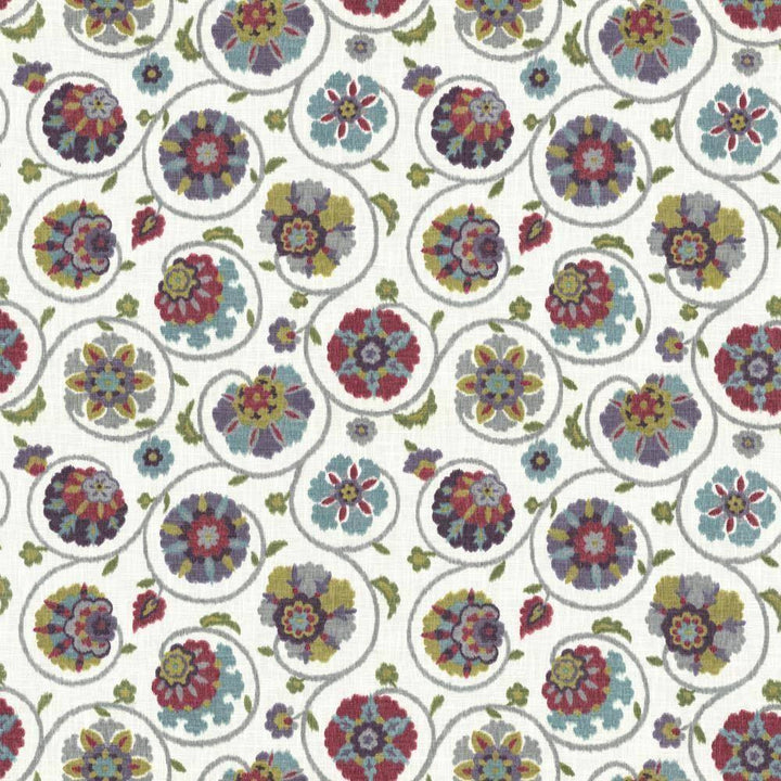 Palampore Garden Summer Day by Kasmir Fabric 5064 USA 15,000 Wyzenbeek Double Rubs H: 27 inches, V:27 inches 54 - Fabric Carolina - Kasmir