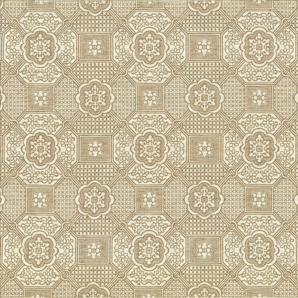 Palatial Maze Beach  by Kasmir Fabric 5112 56% Polyester 41% Rayon 3% Flax  USA  </p><p>Repeat: Horizontal: 13 inches and Vertical: 12 2/8 inches 54  - 55   - Fabric Carolina -