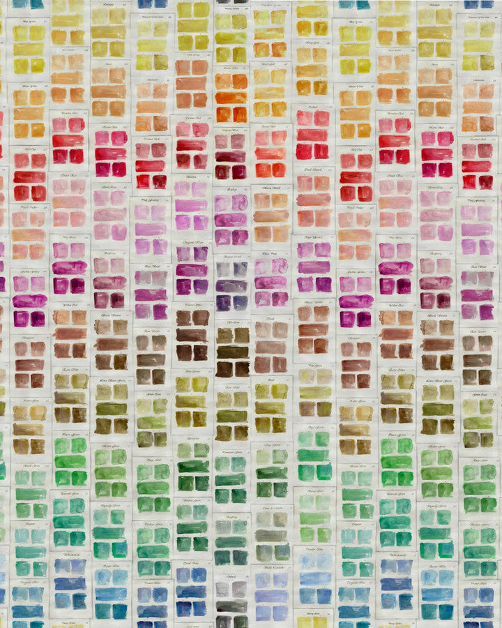 Palette Wallpaper by Mind the Gap Designer Wallpaper MINNIE KEMP X MINDTHEGAP Non-woven Made in Europe Paste the wall 3 rolls x 20.5 x 3.25 yards - Swanky Fabrics -