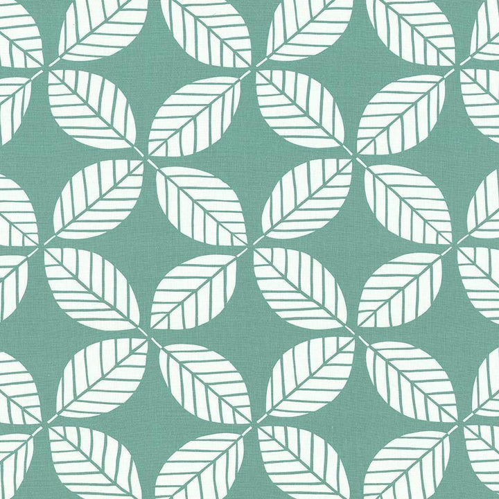 Palm Frond Teal by Kasmir Fabric 1420 CHINA 15,000 Wyzenbeek Double Rubs H: 13 4/8 inches, V:12 5/8 inches 54 - Fabric Carolina - Kasmir