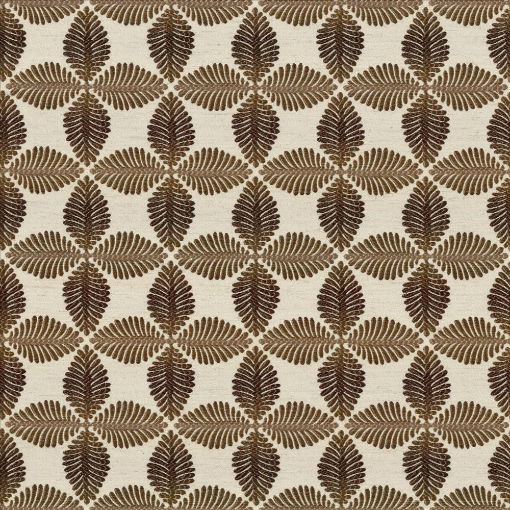 Palm Grove Bronze by Kasmir Fabric 5084 92% Polyester
8% Linen
 CHINA </p><p>Repeat: Horizontal: 5 inches and Vertical: 4 7/8 inches 54 - Fabric Carolina -