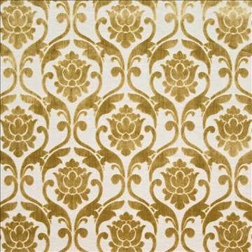Paoli Brass by Kasmir Fabric 1397 44% Viscose 39% Linen 17% Polyester INDIA 50,000 Martindale Cycles H: 13 5/8 inches, V: 14 6/8 inches 55 - 60 - Fabric Carolina - Kasmir