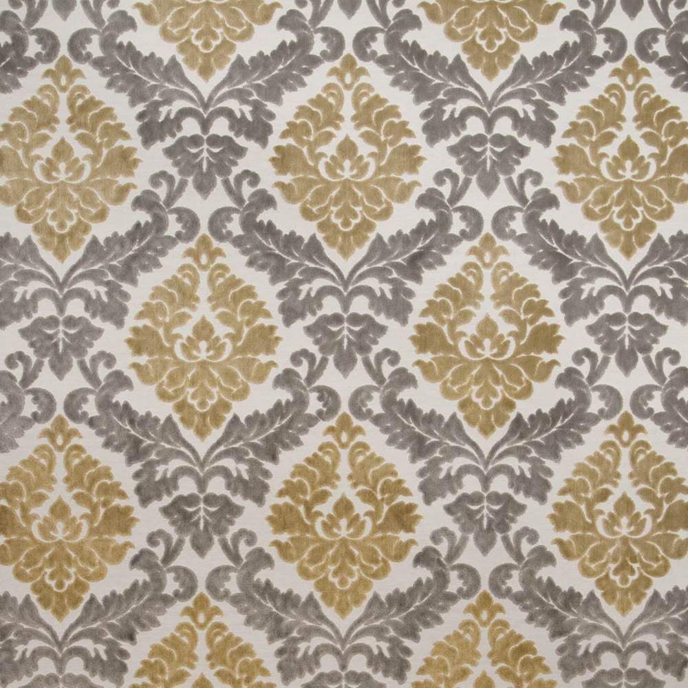 Paoli Damask Golden Haze  by Kasmir Fabric See sample 43% Viscose
42% Cotton
15% Polyester
 INDIA 55,000 Martindale Cycles </p><p>Repeat: Horizontal: 14 5/8 inches and Vertical: 18 1/8 inches 55  - Fabric Carolina -