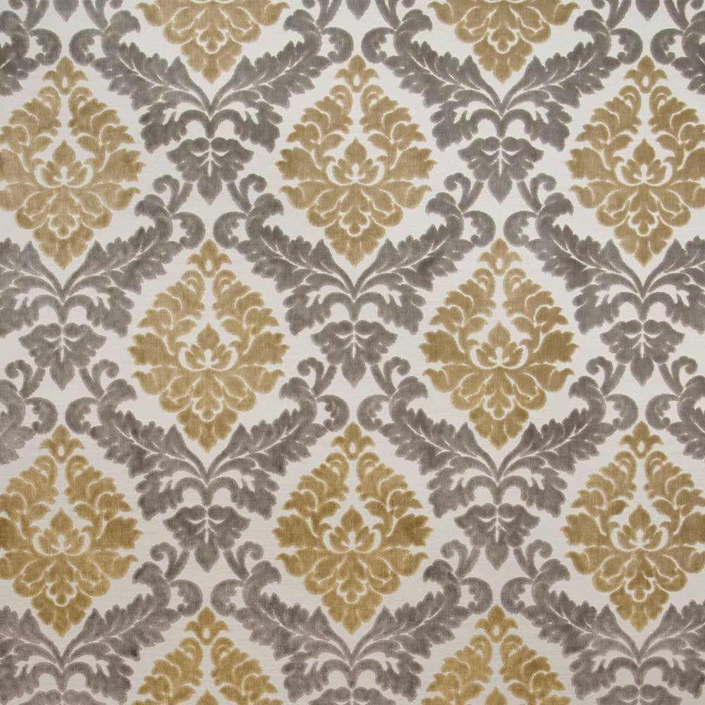 Paoli Damask Golden Haze by Kasmir Fabric 1397 INDIA 55,000 Martindale Cycles H: 14 5/8 inches, V:18 1/8 inches 55 - 60 - Fabric Carolina - Kasmir