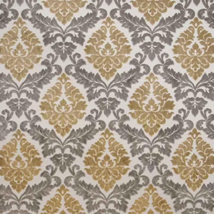 Paoli Damask Golden Haze by Kasmir Fabric 1397 INDIA 55,000 Martindale Cycles H: 14 5/8 inches, V:18 1/8 inches 55 - 60 - Fabric Carolina - Kasmir