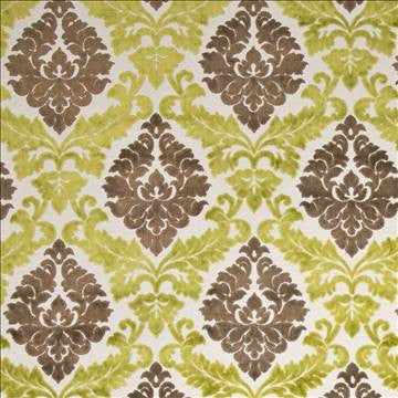 Paoli Damask Pistachio by Kasmir Fabric 1398 43% Viscose 42% Cotton 15% Polyester INDIA 55,000 Martindale Cycles H: 14 5/8 inches, V: 18 1/8 inches 55 - 60 - Fabric Carolina - Kasmir