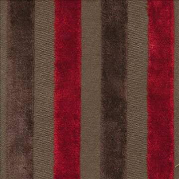 Paoli Stripe Redwood by Kasmir Fabric 1397 43% Viscose 42% Cotton 15% Polyester INDIA 50,000 Martindale Cycles H: 3 inches, V: N/A 55 - 60 - Fabric Carolina - Kasmir