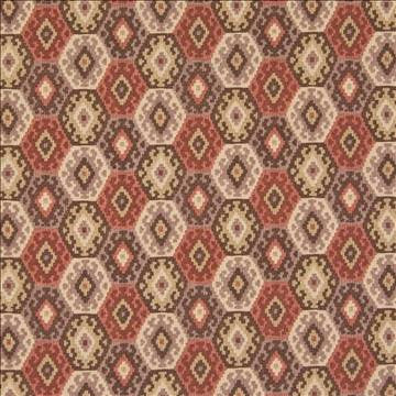 Papago Terracotta by Kasmir Fabric 1389 100% Cotton USA 15,000 Wyzenbeek Double Rubs H: 4 4/8 inches, V: 6 6/8 inches 54 - Fabric Carolina - Kasmir