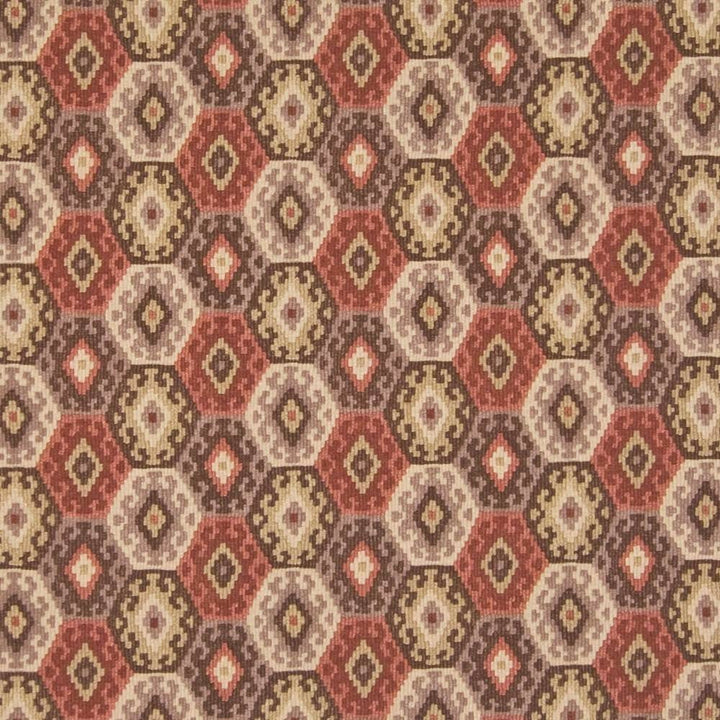 Papago Terracotta by Kasmir Fabric 1389 USA 15,000 Wyzenbeek Double Rubs H: 4 4/8 inches, V:6 6/8 inches 54 - Fabric Carolina - Kasmir