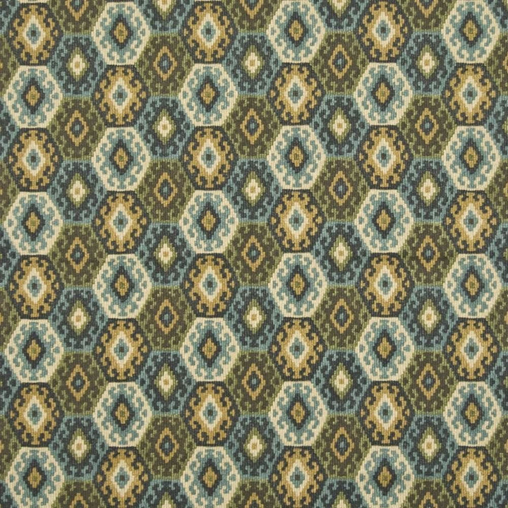 Papago Turquoise by Kasmir Fabric 1390 100% Cotton
 USA </p><p>Repeat: Horizontal: 4 4/8 inches and Vertical: 6 6/8 inches 54 - Fabric Carolina -