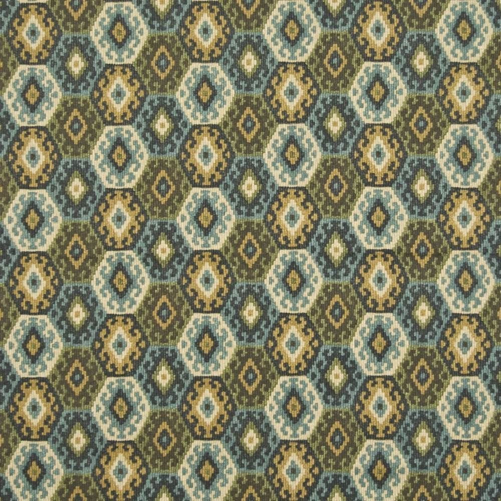 Papago Turquoise by Kasmir Fabric 1390 100% Cotton
 USA 15,000 Wyzenbeek Double Rubs Horizontal: 4 4/8 inches and Vertical: 6 6/8 inches 54 - Fabric Carolina -