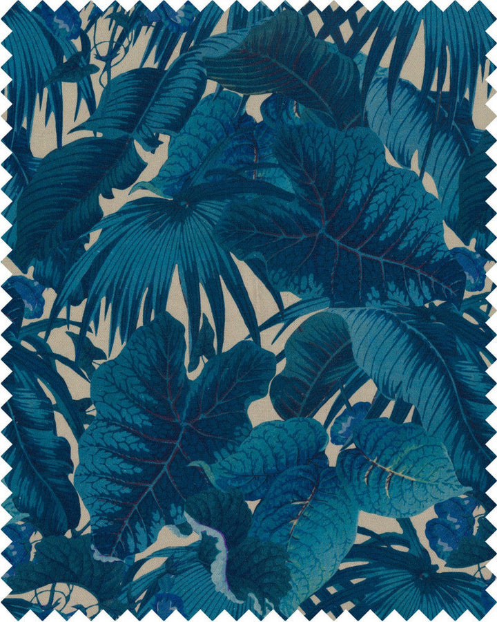 Paradeisos Fabric by Mind the Gap Designer Fabric SUNDANCE VILLA 60% Linen, 30% Cotton and 10% other fibres Made in United Kingdom W 34.6cm x L 46,4cm / W 13.6n x L 18.2in 55.1in - Swanky Fabrics -