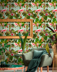 BEVERLY HILLS Mint Wallpaper (WP20358) by Mind The Gap