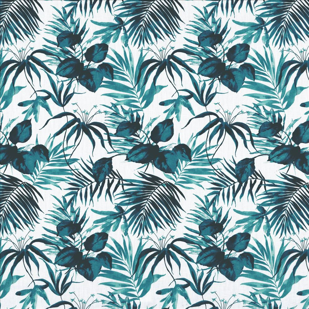 Paradise Point Teal by Kasmir Fabric 1463 92% Ramie
8% Cotton
 FRANCE 10,000 Martindale Cycles </p><p>Repeat: Horizontal: 18 inches and Vertical: 24 4/8 inches 59 - Fabric Carolina -
