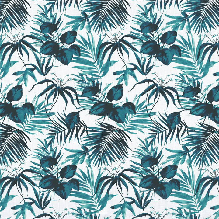 Paradise Point Teal by Kasmir Fabric 1463 92% Ramie
8% Cotton
 FRANCE 10,000 Martindale Cycles </p><p>Repeat: Horizontal: 18 inches and Vertical: 24 4/8 inches 59 - Fabric Carolina -